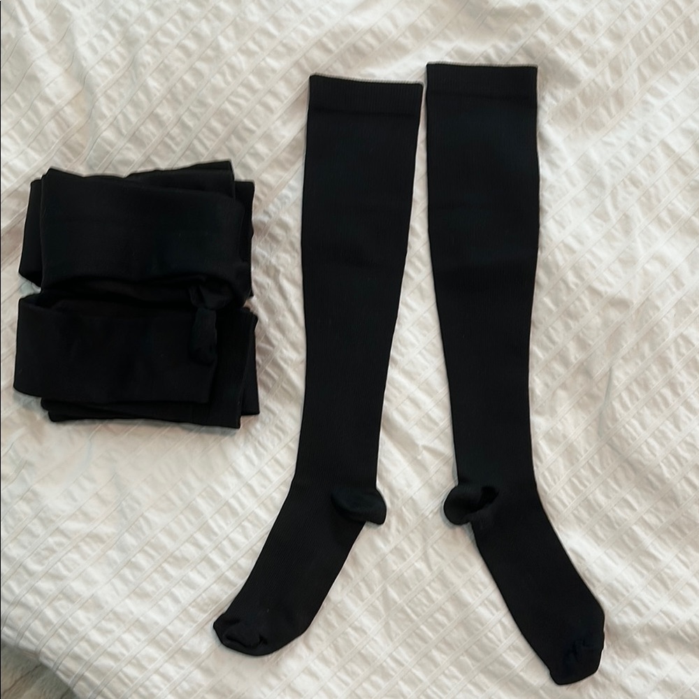 Black Knee-High Men's Socks